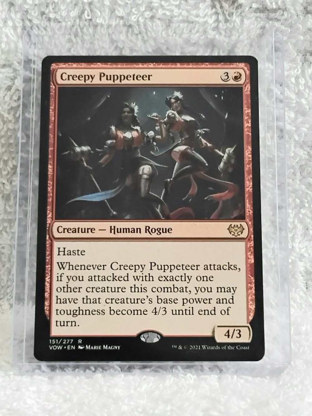 5/$20 Mint 2021 MTG Creepy Puppeteer Rare Card 151/277 Deckmaster!!